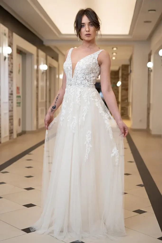 Svadobné šaty Amber 1 Salón svadobných šiat Joanna Nowy Targ