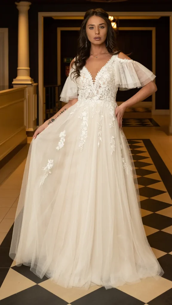 Svadobné šaty Amber 1 Joanna Nowy Targ