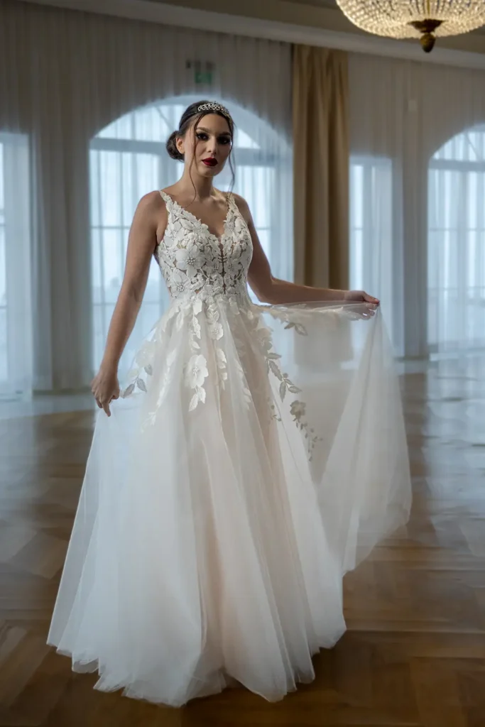 Svadobné šaty Amelia 1 Joanna Nowy Targ