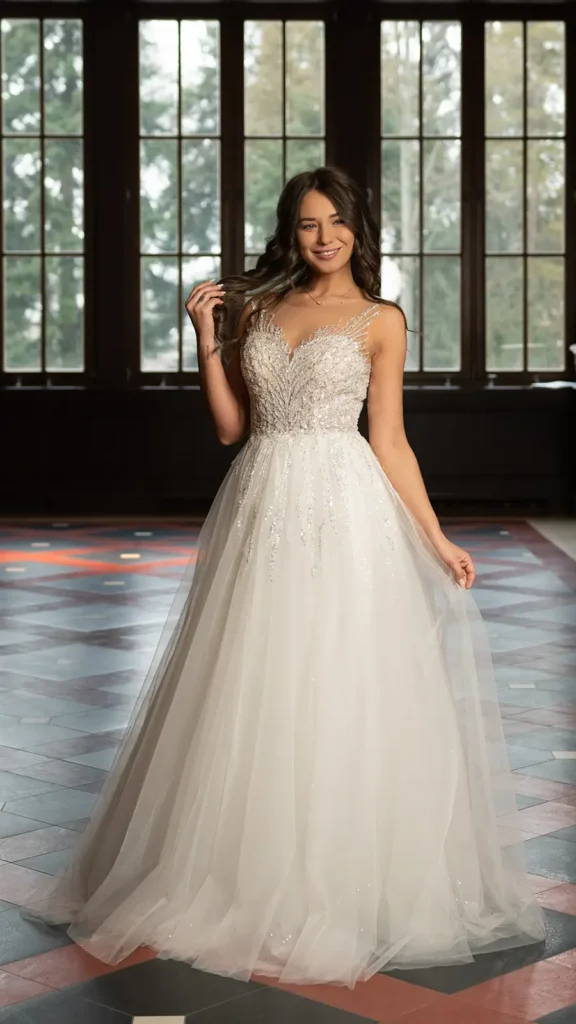 Svadobné šaty Cameron 1 Joanna Nowy Targ