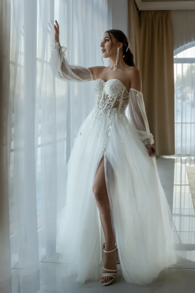 Svadobné šaty Carmen 3 Joanna Nowy Targ