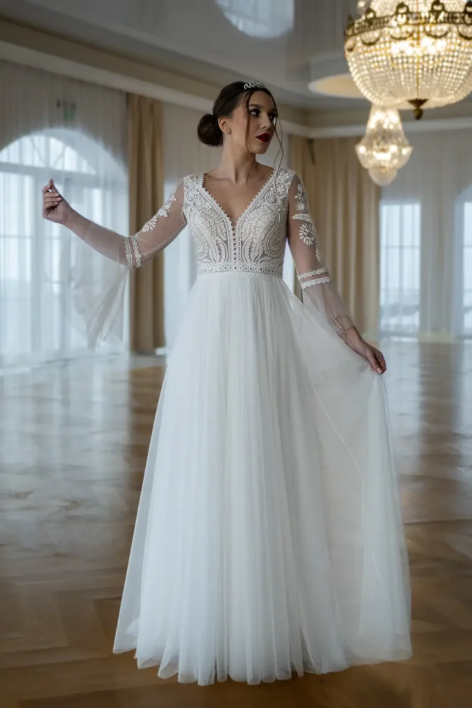 Svadobné šaty Celestia 1 Joanna Nowy Targ