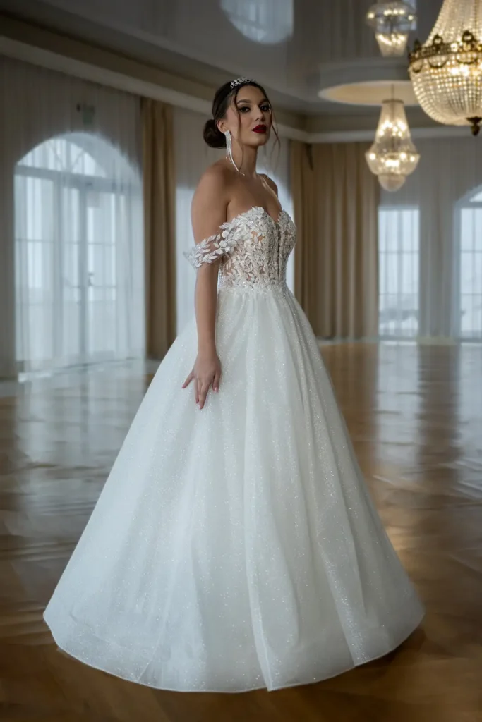 Svadobné šaty Diana 2 Joanna Nowy Targ