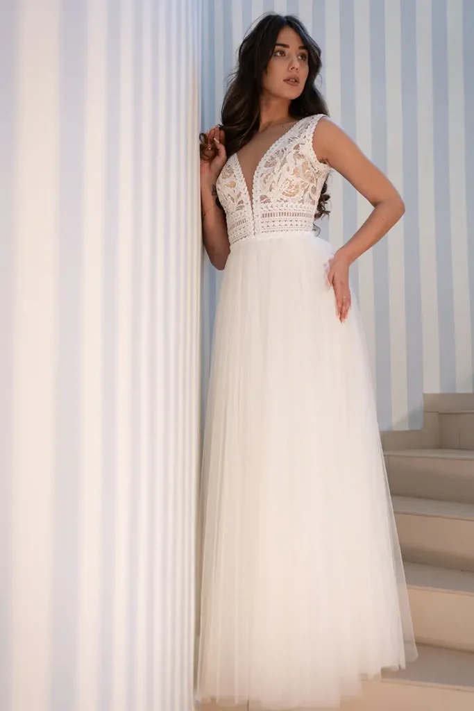 Svadobné šaty Kelly 1 Salón svadobných šiat Joanna Nowy Targ