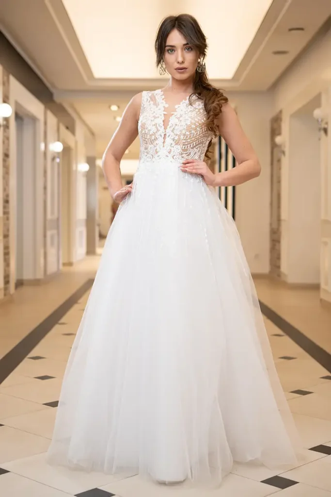 Svadobné šaty Megi 1 Salón svadobných šiat Joanna Nowy Targ