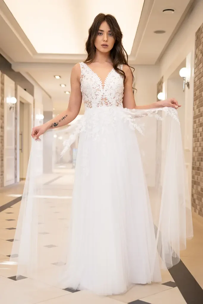 Svadobné šaty Rose 1 Salón svadobných šiat Joanna Nowy Targ