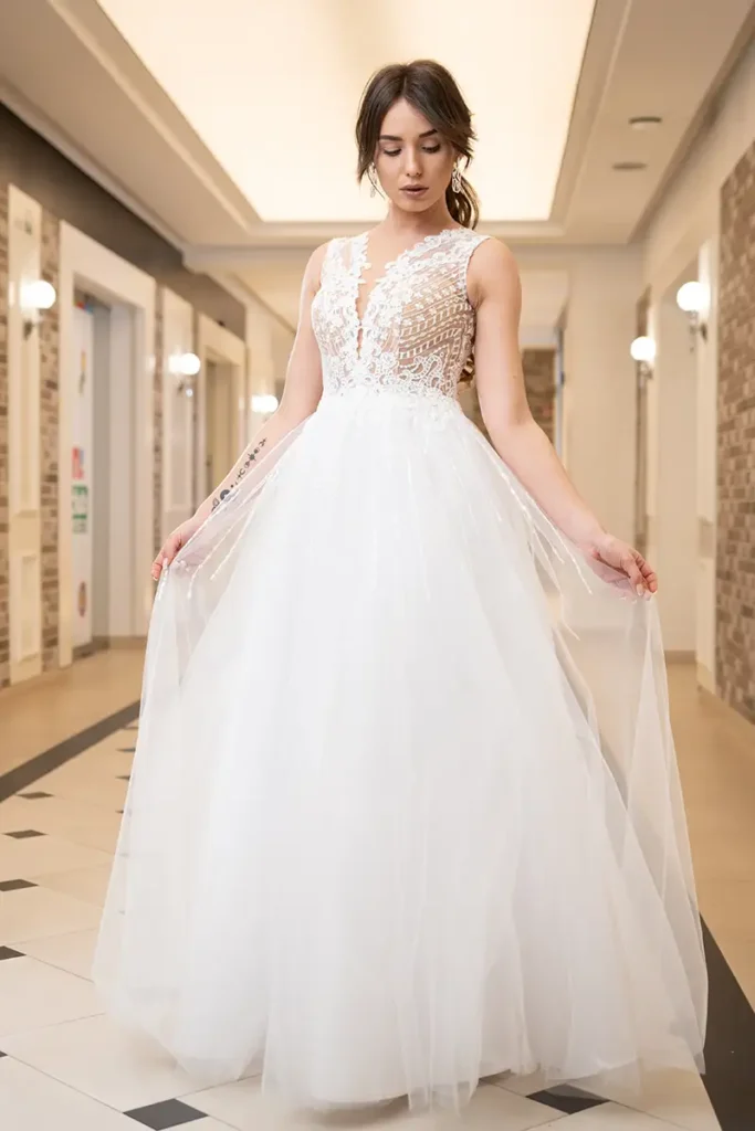 Svadobné šaty Megi 2 Salón svadobných šiat Joanna Nowy Targ